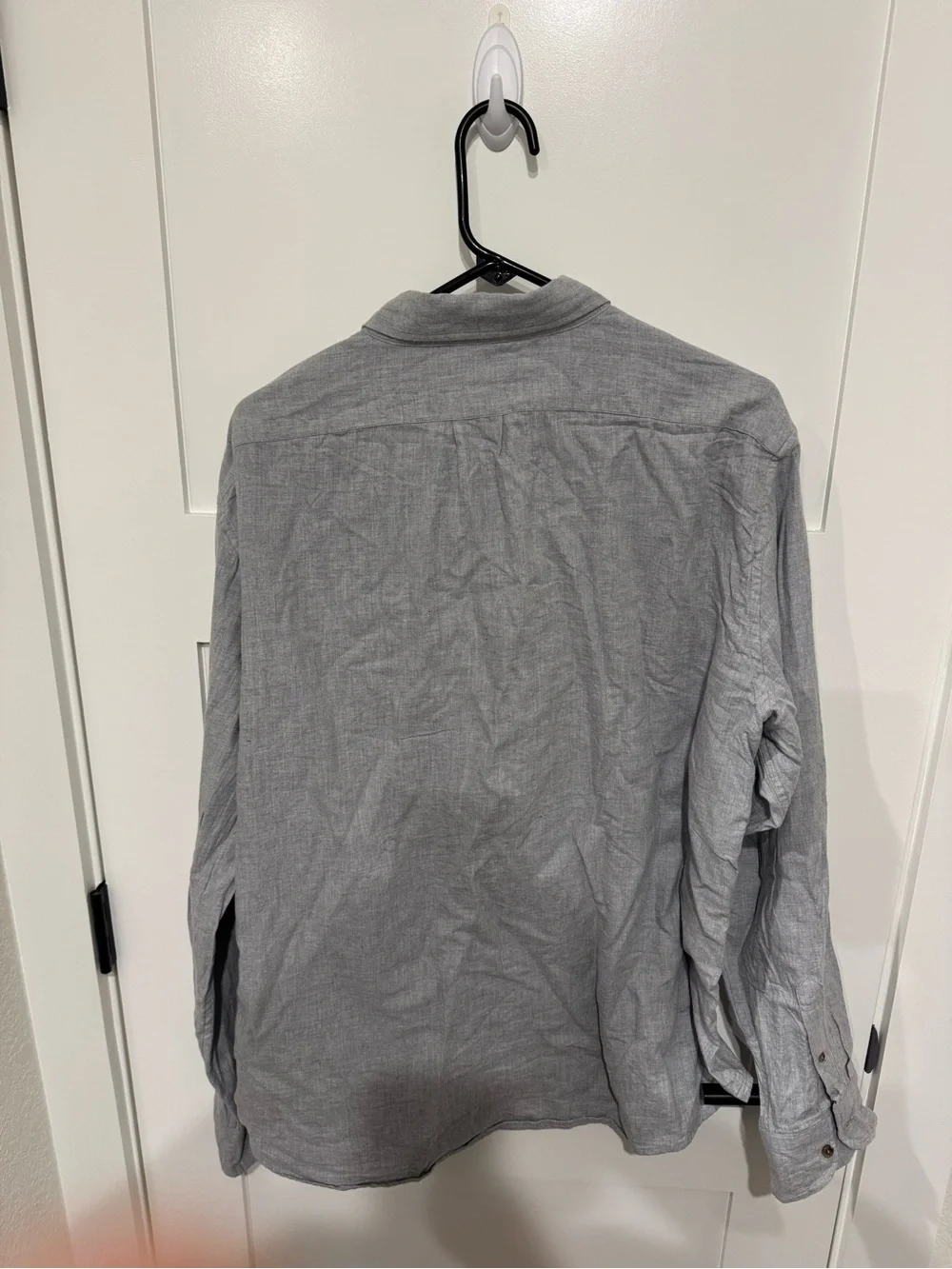 Mens Jcrew Button-Up Shirt in Light Gray - Men's